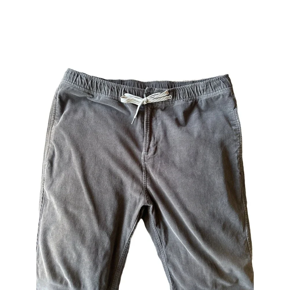 Vuori Men's L Pants Optimist Corduroy Chino Stretch Gray Style V440